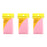 3 Packs Facial Cleaning Sponge Puff Make Up Remover Compressed Sponge Pink