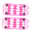 2 Pieces Plastic Foot Massager Roller Triggle Point Self Massage Tool Pink