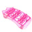 2 Pieces Plastic Foot Massager Roller Triggle Point Self Massage Tool Pink