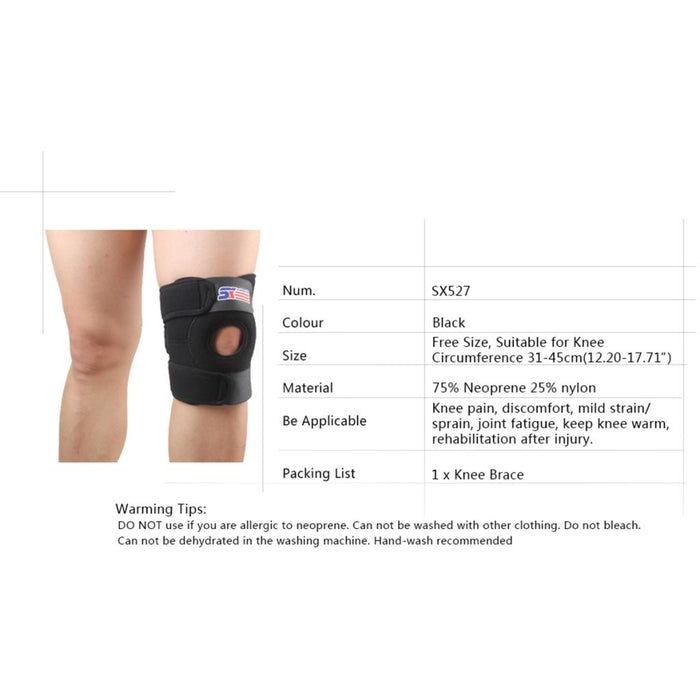 1pcs Adjustable Sports Breathable Knee Patella Support Brace Sleeve Wrap Stabilizer Guard