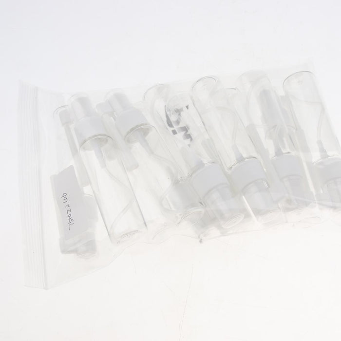 12 Pieces Empty 360 Rotation Spray Refillable Bottle Atomizer Transparent