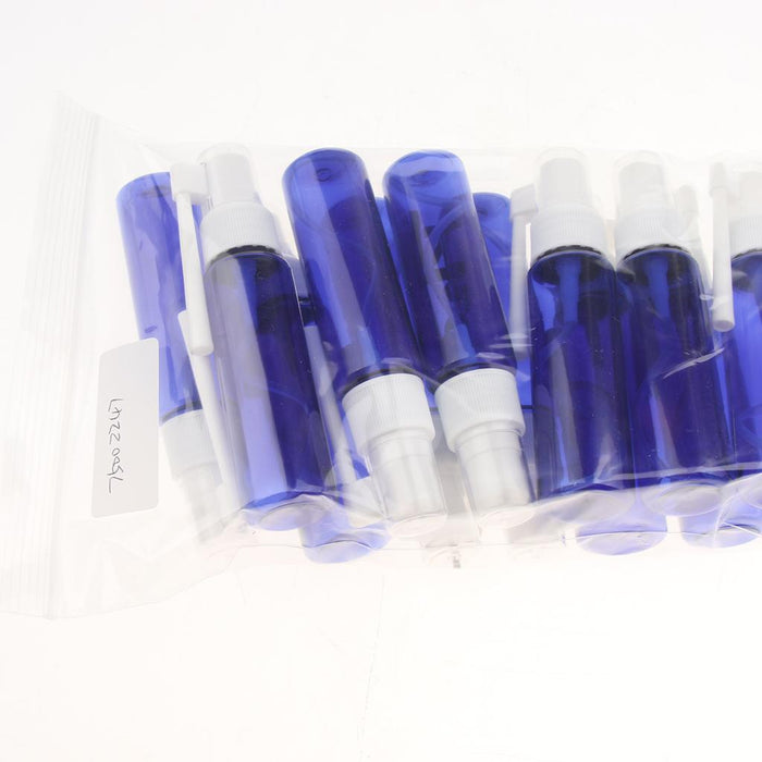 12 Pieces Empty 360 Rotation Spray Refillable Bottle Atomizer Blue