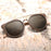 Crofta Wooden Polarized UV 400 Sunglasses Wood Glasses for Men Women Coffee Brown