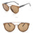 Crofta Wooden Polarized UV 400 Sunglasses Wood Glasses for Men Women Coffee