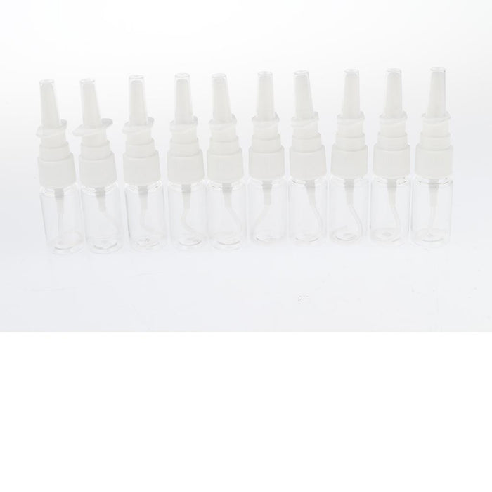 20 Pieces Empty Refillable Nasal Spray Bottles Fine Mist Nose Vials 10ml