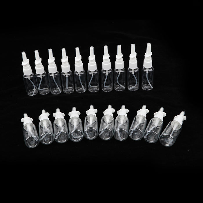 20 Pieces Empty Refillable Nasal Spray Bottles Fine Mist Nose Vials 30ml