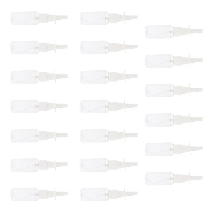 20 Pieces Empty Refillable Nasal Spray Bottles Fine Mist Nose Vials 30ml