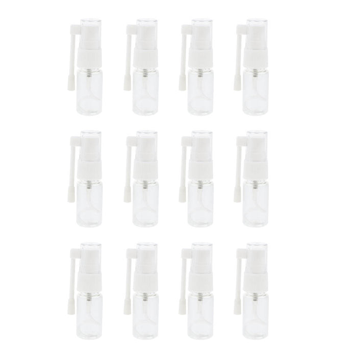 12 Pieces Empty Nasal Spray Refillable Bottle Oral Care Mist Atomizer 30ml