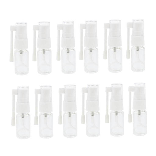 12 Pieces Empty Nasal Spray Refillable Bottle Oral Care Mist Atomizer 30ml