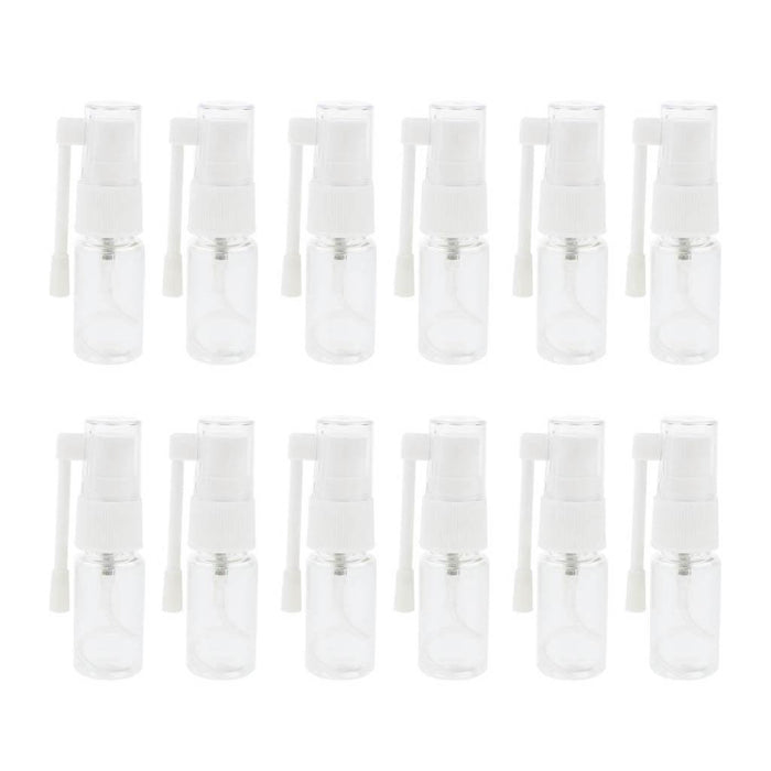 12 Pieces Empty Nasal Spray Refillable Bottle Oral Care Mist Atomizer 30ml