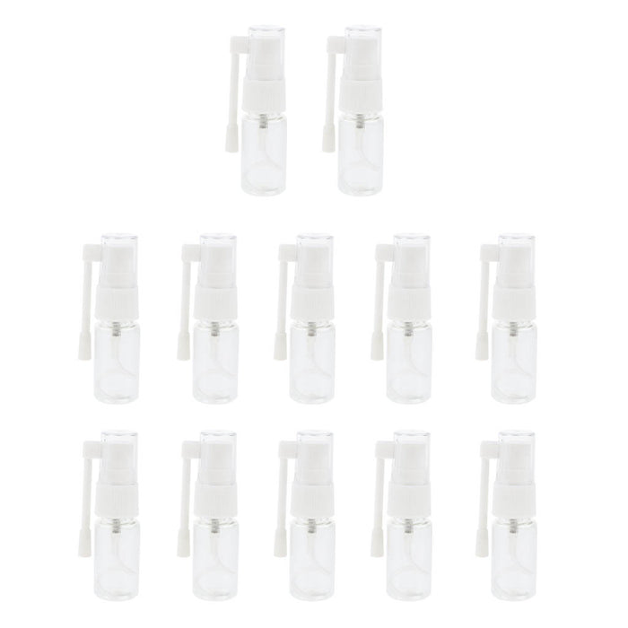 12 Pieces Empty Nasal Spray Refillable Bottle Oral Care Mist Atomizer 30ml