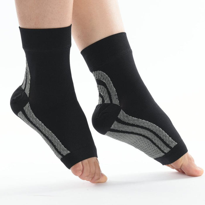 1 Pair Ankle Brace Support Compression Sleeve Wrap for Sprains Pain Ease M