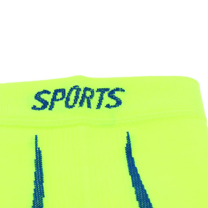 1 Pair Sport Leg Compression Sleeves Calf Guard Brace L-XL Fluorescent Green