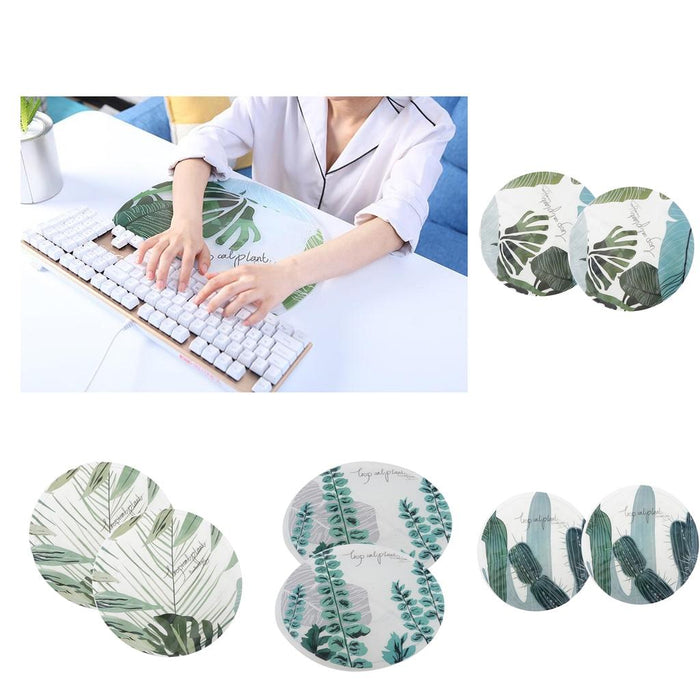 2 Pieces Ice Mat Cushions Cool Gel Pad for Car Sofa Laptop Big Leaves