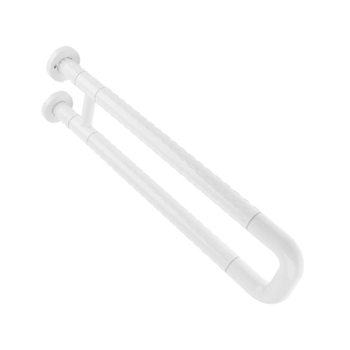 23.6 inch Stainless Bath Grab Bar Wall Mounted Grip Handle Towel Rail White