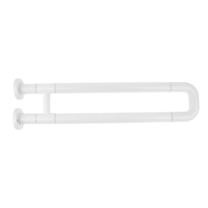 23.6 inch Stainless Bath Grab Bar Wall Mounted Grip Handle Towel Rail White