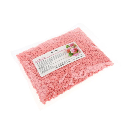 Crofta Wax Beans Hair Removal Face Leg Depilatory Hard Wax Pellets 500g  Rose