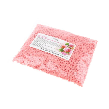 Crofta Wax Beans Hair Removal Face Leg Depilatory Hard Wax Pellets 500g  Rose