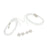 2 Pairs Transparent Shoe Straps High Heels Shoelace with Buckles for Holding Loose Shoe Anti-slip