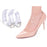 2 Pairs Transparent Shoe Straps High Heels Shoelace with Buckles for Holding Loose Shoe Anti-slip