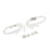 2 Pairs Transparent Shoe Straps High Heels Shoelace with Buckles for Holding Loose Shoe Anti-slip