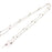 Crofta Women's Men's Long Eyeglasses Sunglasses Holder Reading Eye Glasses Neck Cord Chain String Rope Necklace Silver