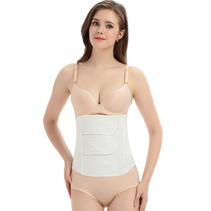 Crofta Women Postpartum Girdle Shapewear Wrap Band Cotton Waist Support Belt M