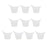 10pcs High Grade Reusable Silicone Optical Eye Wash Cup Eyewash Bath Container Bottles Eye Shaped Rim for Daily Use