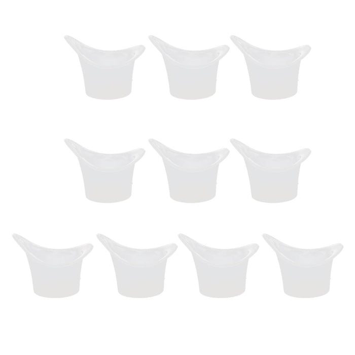 10pcs High Grade Reusable Silicone Optical Eye Wash Cup Eyewash Bath Container Bottles Eye Shaped Rim for Daily Use