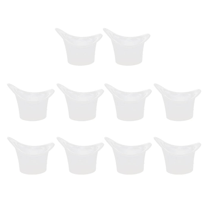 10pcs High Grade Reusable Silicone Optical Eye Wash Cup Eyewash Bath Container Bottles Eye Shaped Rim for Daily Use