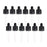 12pcs Plastic Glass Liquid Dropper Pipette Top for 15ml Essential Oil Bottle