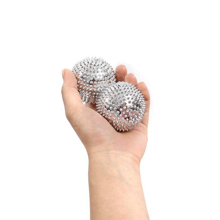 3 Pieces Magnetic Spiky Roller Acupressure Massage Ball Relief Pain Sliver