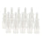 Crofta 10pcs Plastic Empty Refillable Nasal Spray Bottles Fine Mist Vials 10ml Clear