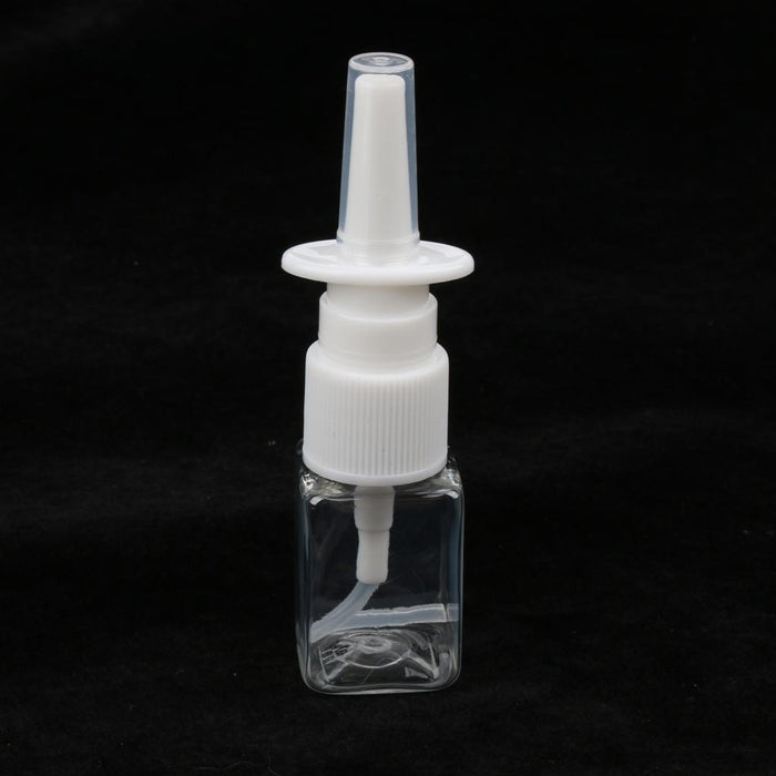 Crofta 10pcs Plastic Empty Refillable Nasal Spray Bottles Fine Mist Vials 10ml Clear