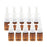 Crofta 10pcs Plastic Empty Refillable Nasal Spray Bottles Fine Mist Vials 10ml Amber