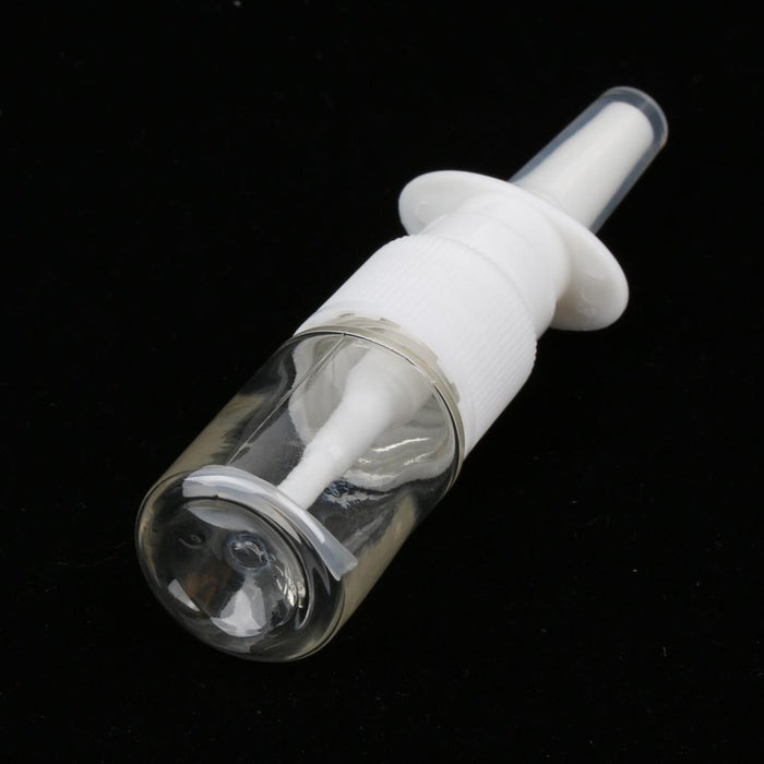 Crofta 10 Pieces 5ml Mini Plastic Nasal Spray Bottles Fine Mist Sprayer Pump Clear