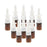 Crofta 10 Pieces 5ml Mini Plastic Nasal Spray Bottles Fine Mist Sprayer Pump Brown