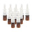 Crofta 10 Pieces 5ml Mini Plastic Nasal Spray Bottles Fine Mist Sprayer Pump Brown