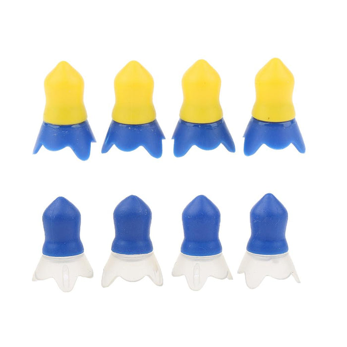 Crofta 2 Pairs Reusable Soft Silicone Earplugs for Airplane Air Pressure Reducing