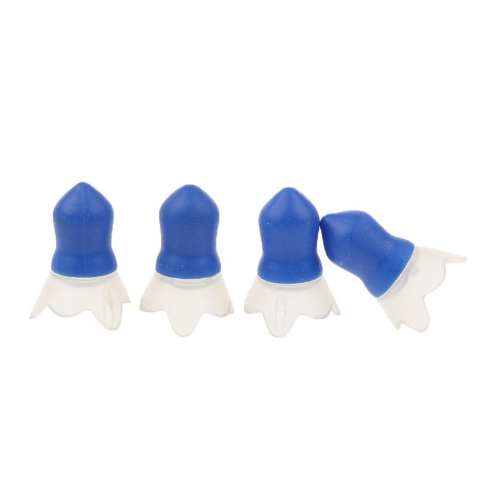 Crofta 2 Pairs Reusable Soft Silicone Earplugs for Airplane Air Pressure Reducing