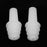 2 Pairs Reusable Silicone Earplugs for Airplane Travel Sleep Silence White