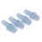 2 Pairs Reusable Silicone Earplugs for Airplane Travel Sleep Silence Blue