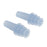 2 Pairs Reusable Silicone Earplugs for Airplane Travel Sleep Silence Blue