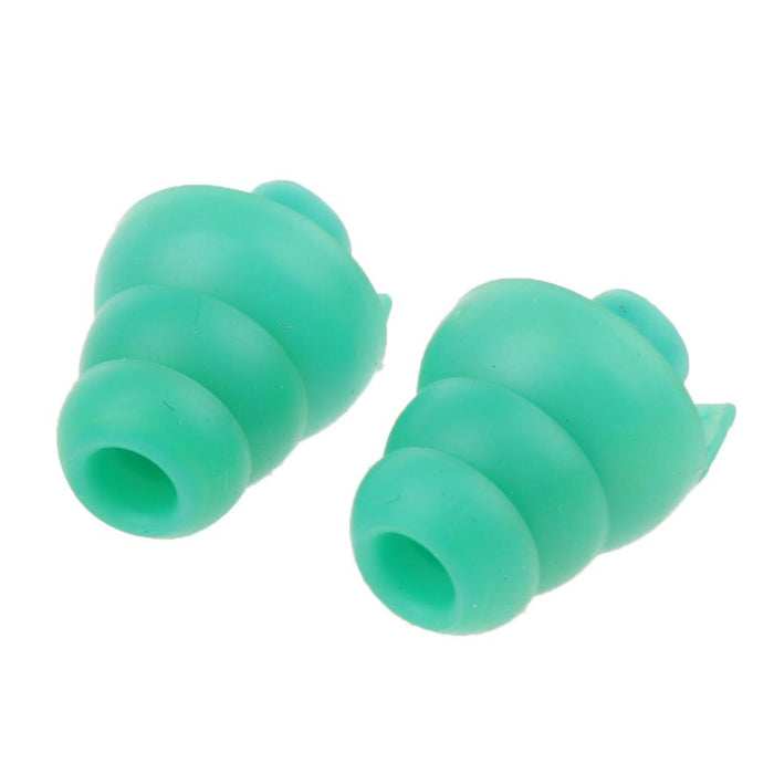 4 Pairs Silicone Earplug Airplane Travel Noise Cancelling Ear Plugs Green