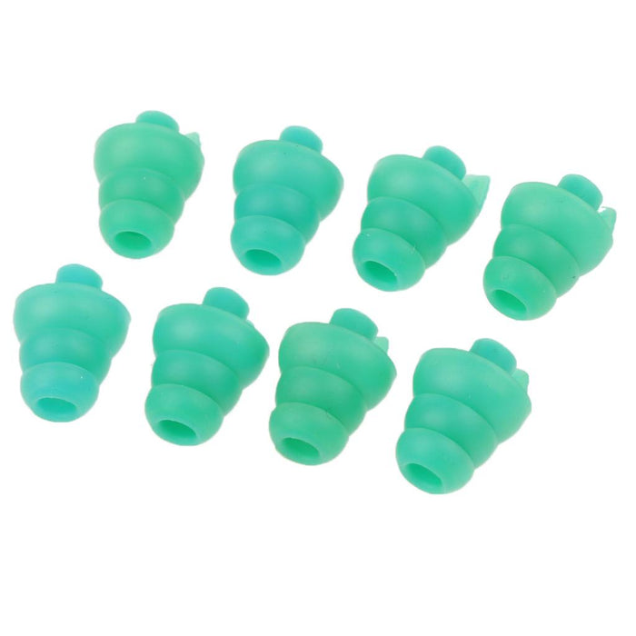 4 Pairs Silicone Earplug Airplane Travel Noise Cancelling Ear Plugs Green