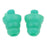 4 Pairs Silicone Earplug Airplane Travel Noise Cancelling Ear Plugs Green