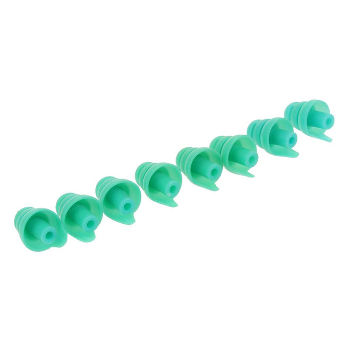 4 Pairs Silicone Earplug Airplane Travel Noise Cancelling Ear Plugs Green