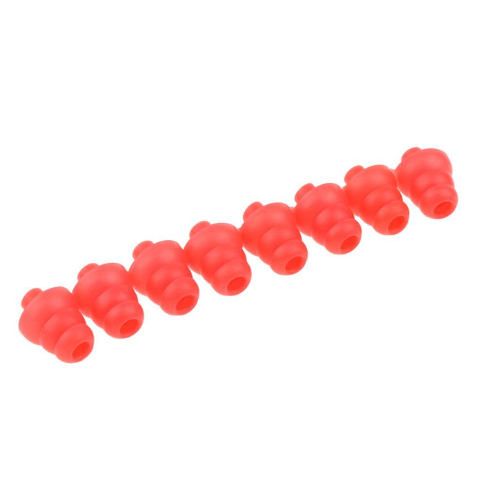 4 Pairs Silicone Earplug Airplane Travel Noise Cancelling Ear Plugs Red