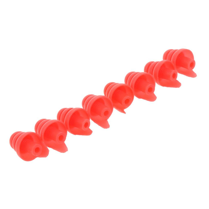 4 Pairs Silicone Earplug Airplane Travel Noise Cancelling Ear Plugs Red