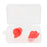 4 Pairs Silicone Earplug Airplane Travel Noise Cancelling Ear Plugs Red